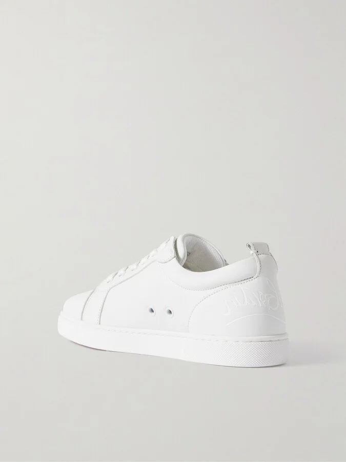 Christian Louboutin - Fun Louise Junior Leather Sneakers - White - Image 3