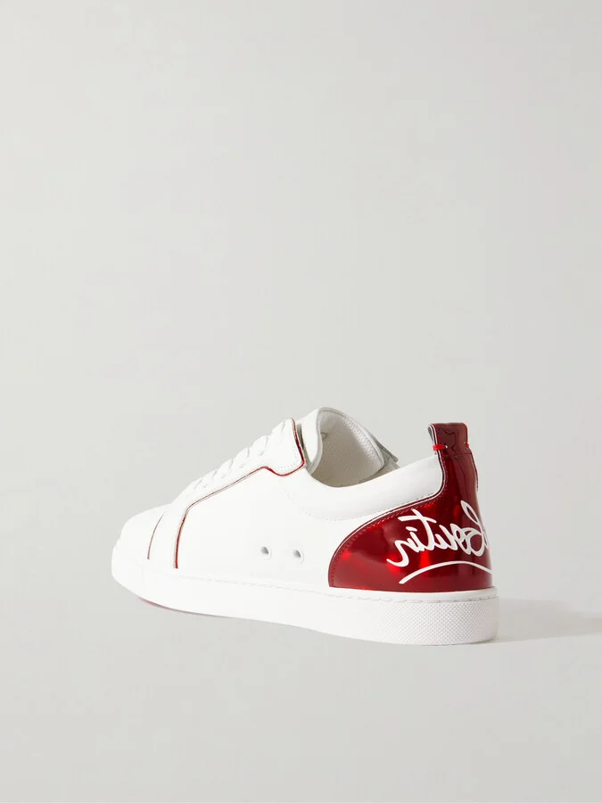 Christian Louboutin - Fun Vieira Printed Leather Sneakers - White - Image 3