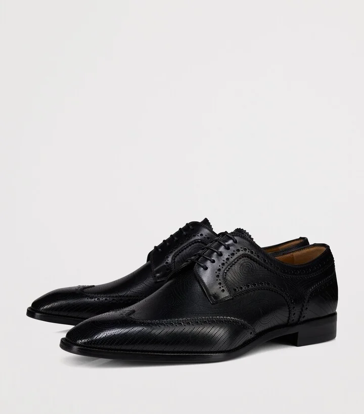 Christian Louboutin Grave Calf Leather Derby Shoes - Image 2