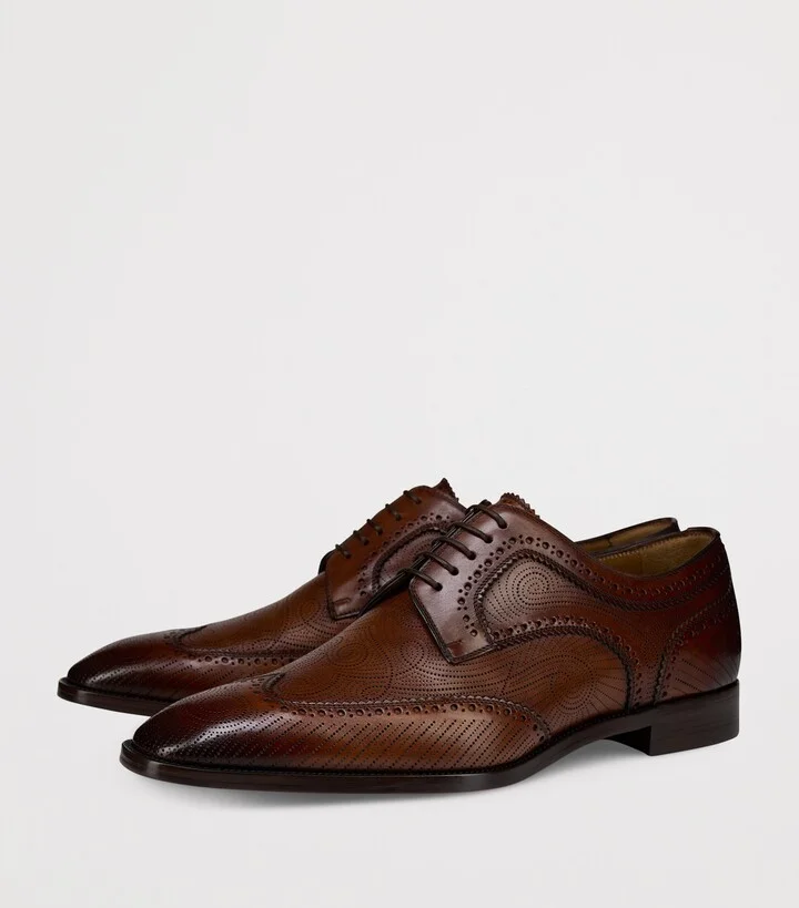 Christian Louboutin Grave Calf Leather Derby Shoes - Image 2