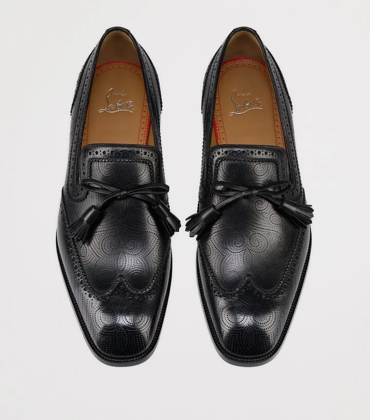 Christian Louboutin Grave Calf Leather Loafers - Image 3