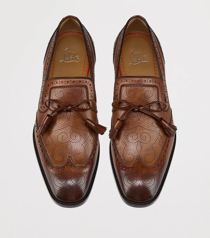 Christian Louboutin Grave Moc Calf Leather Loafers - Image 4