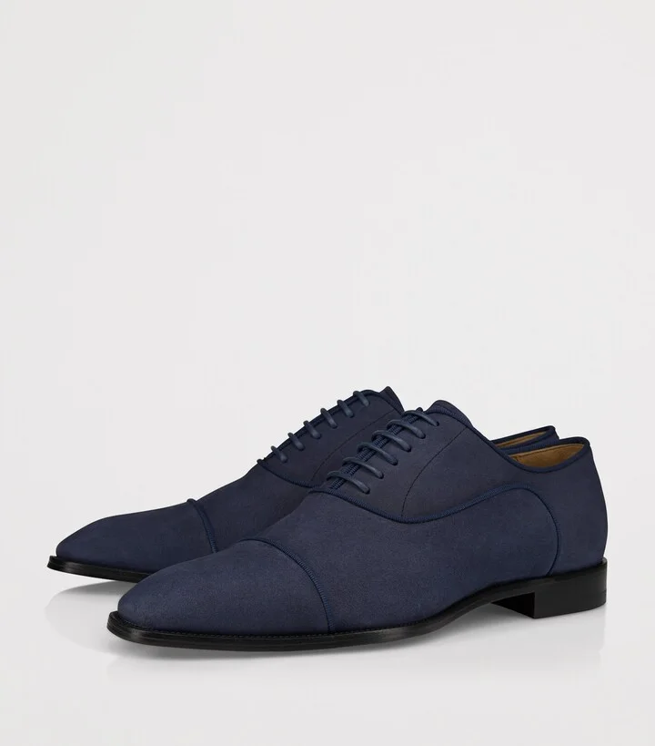 Christian Louboutin Greggory Nubuck Leather Oxford Shoes - Image 2