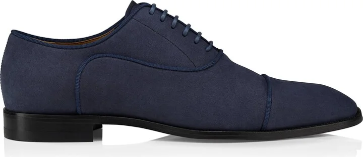 Christian Louboutin Greggory Nubuck Leather Oxford Shoes
