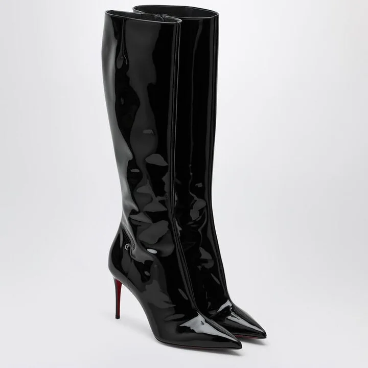Christian Louboutin High Patent Boot - Image 2