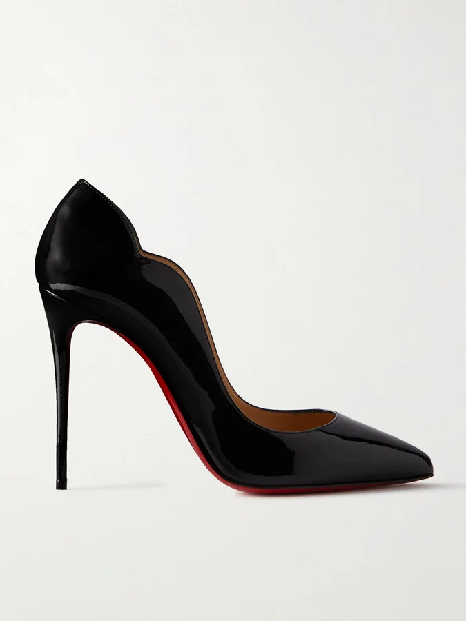 Christian Louboutin - Hot Chick 100 Patent-leather Pumps - Black