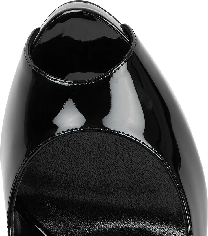 Christian Louboutin Hot Chick 120 Leather Slingback Pumps - Image 4