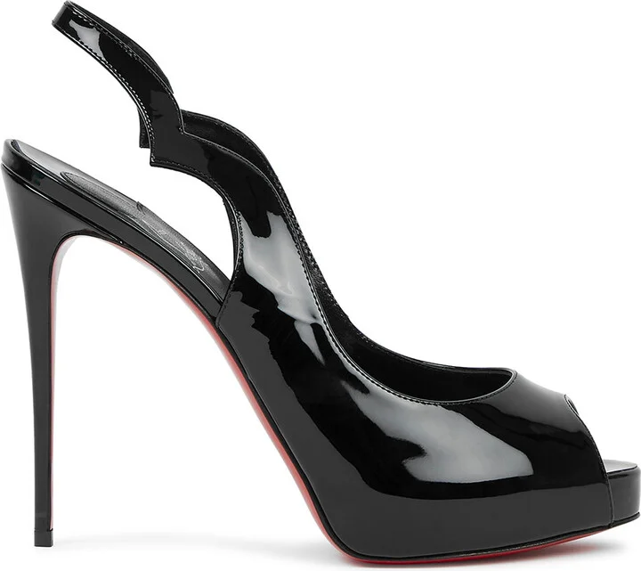 Christian Louboutin Hot Chick 120 Leather Slingback Pumps