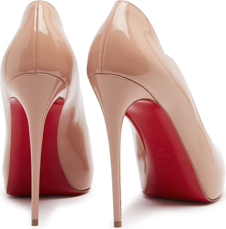 Christian Louboutin Hot Chick 120 Patent Leather Pumps - Image 3