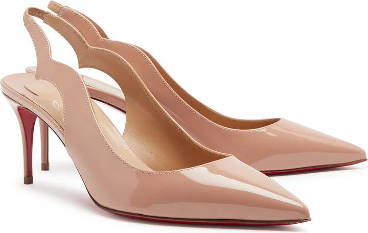 Christian Louboutin Hot Chick 70 Patent Leather Slingback Pumps - Image 2