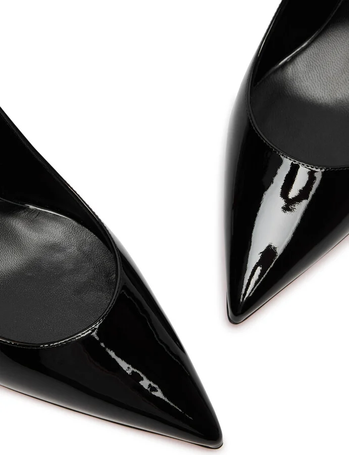 Christian Louboutin Hot Chick 70 Patent Leather Slingback Pumps - Image 7