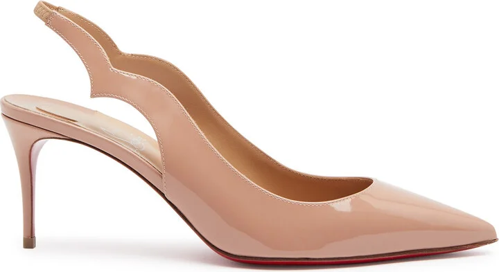Christian Louboutin Hot Chick 70 Patent Leather Slingback Pumps