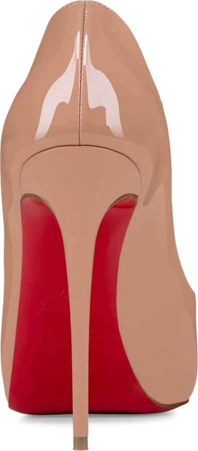 Christian Louboutin Hot Chick Alta Patent Leather Peep Toe Pumps 120 - Image 3