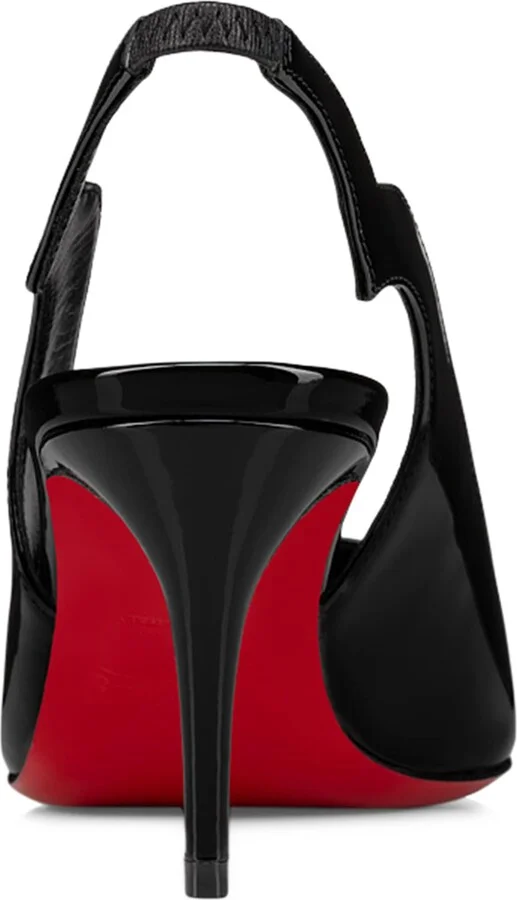 Christian Louboutin Hot Chick Patent Leather Slingback Pumps 70 - Image 3