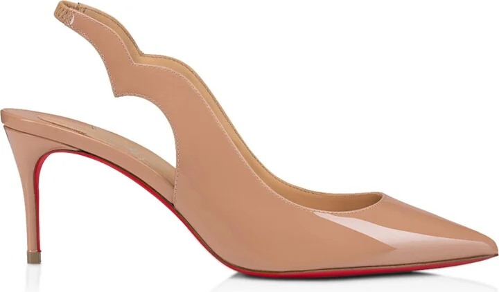 Christian Louboutin Hot Chick Patent Leather Slingback Pumps 70