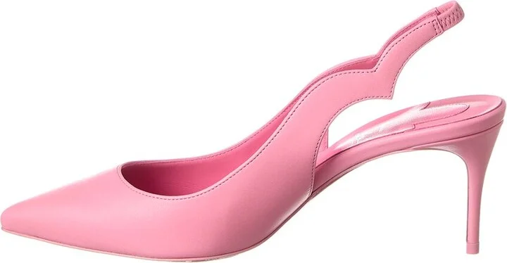 Christian Louboutin Hot Chick Sling 70 Leather Slingback Pump - Image 2