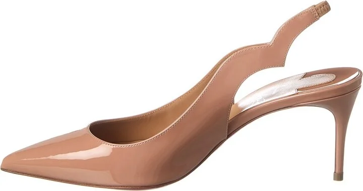 Christian Louboutin Hot Chick Sling 70 Patent Slingback Pump - Image 2