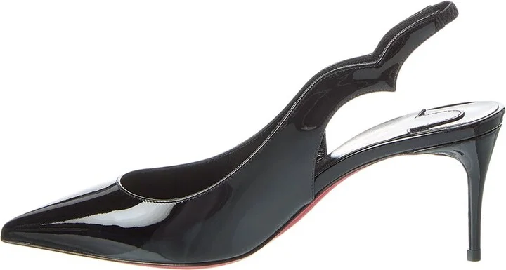 Christian Louboutin Hot Chick Sling 70 Patent Slingback Pump - Image 2