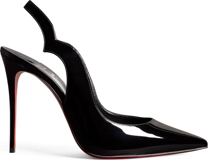 Christian Louboutin Hot Chick Sling Patent Slingback Pumps 100