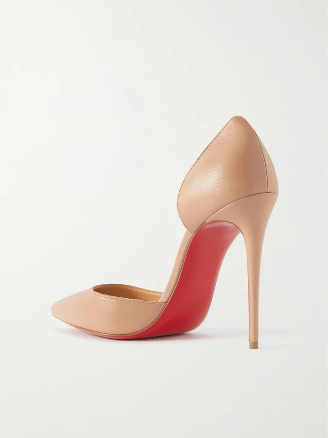 Christian Louboutin - Iriza 100 Leather Pumps - Neutrals - Image 3