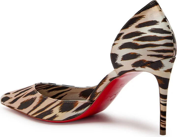 Christian Louboutin Iriza 85 Cheetah-print Satin Pumps - Image 2