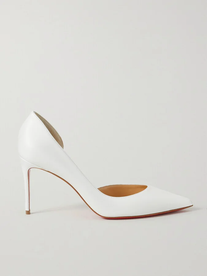 Christian Louboutin - Iriza 85 Leather Pumps - White