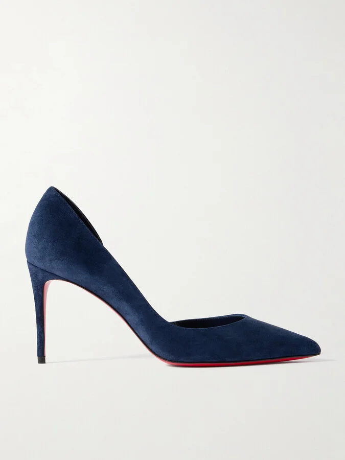 Christian Louboutin - Iriza 85 Suede Pumps - Blue