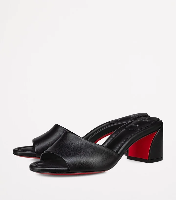 Christian Louboutin Jane Leather Mules 55 - Image 2