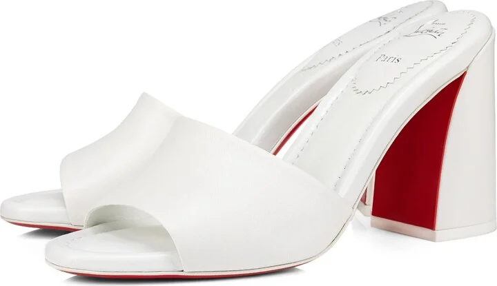 Christian Louboutin Jane Leather Mules 85 - Image 3