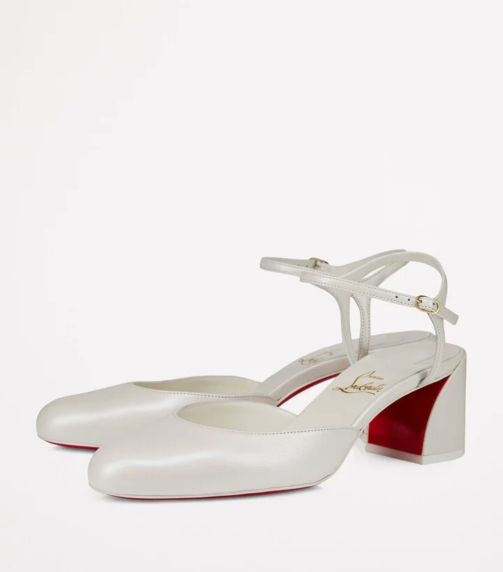 Christian Louboutin Jane Leather Pumps 55 - Image 2