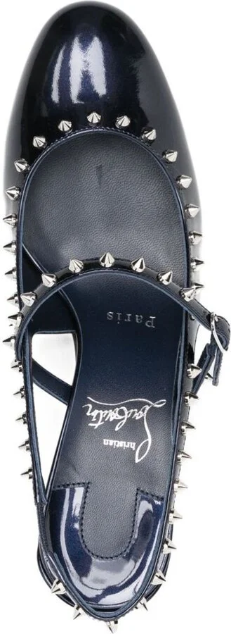 Christian Louboutin Janispikes Leather Pumps - Image 4