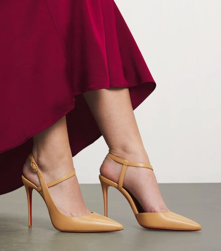 Christian Louboutin Jenlove Leather Pumps 100 - Image 2