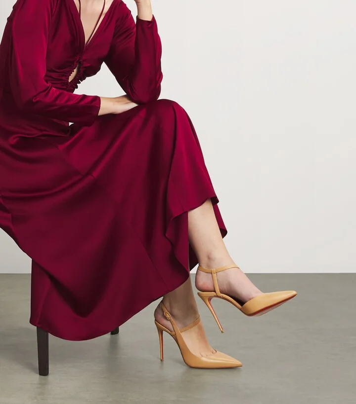 Christian Louboutin Jenlove Leather Pumps 100 - Image 6