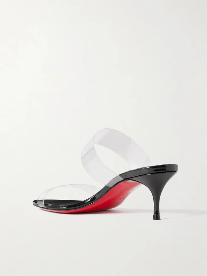 Christian Louboutin - Just Nothing 55 Pvc Mules - Black - Image 3