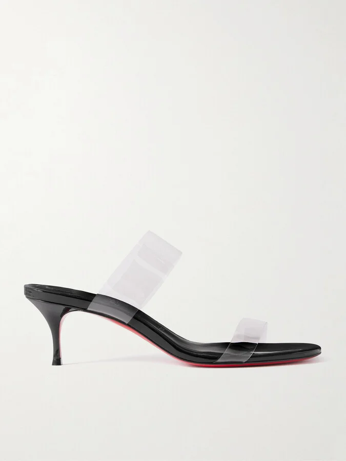 Christian Louboutin - Just Nothing 55 Pvc Mules - Black