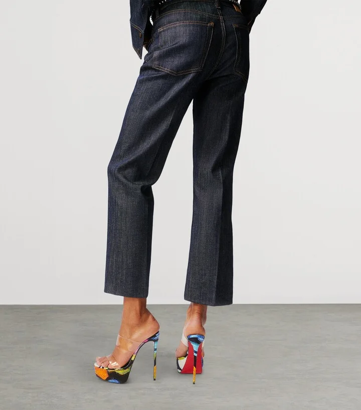 Christian Louboutin Just Nothing Floral Silk Sandals 150 - Image 2
