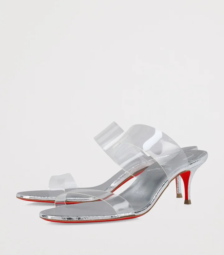 Christian Louboutin Just Nothing Leather Heeled Sandals 55 - Image 3