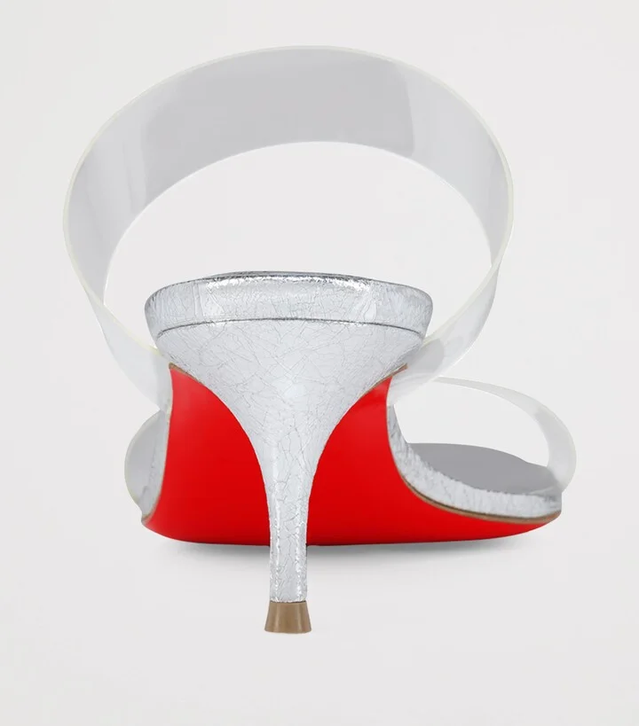 Christian Louboutin Just Nothing Leather Heeled Sandals 55 - Image 5
