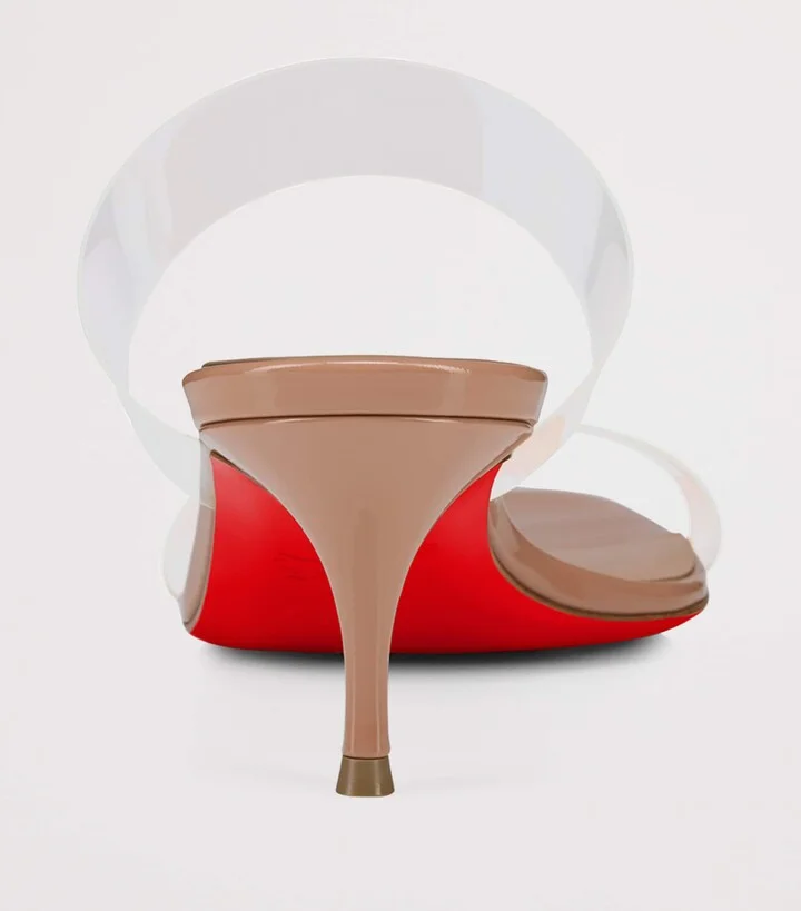 Christian Louboutin Just Nothing Leather Heeled Sandals 55 - Image 5