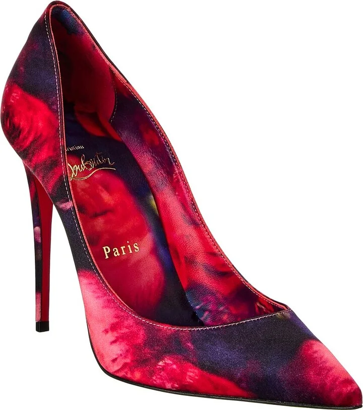 Christian Louboutin Kate 100 Satin Pump