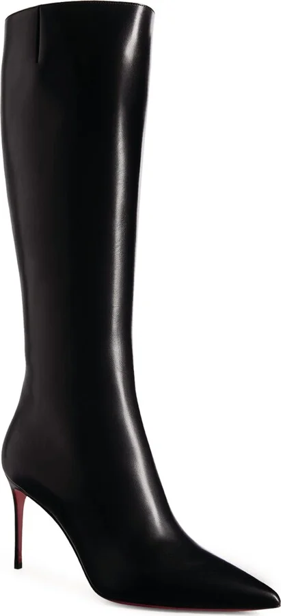 Christian Louboutin Kate Botta Nappa Leather Boots 85 - Image 3