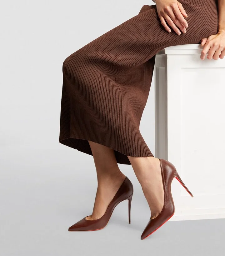 Christian Louboutin Kate Leather Pumps 100 - Image 4