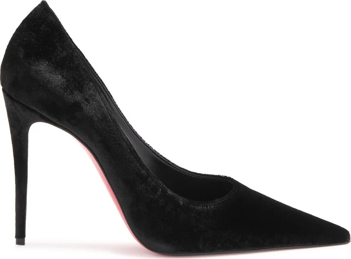 Christian Louboutin Kate Max 100 Velour Pumps