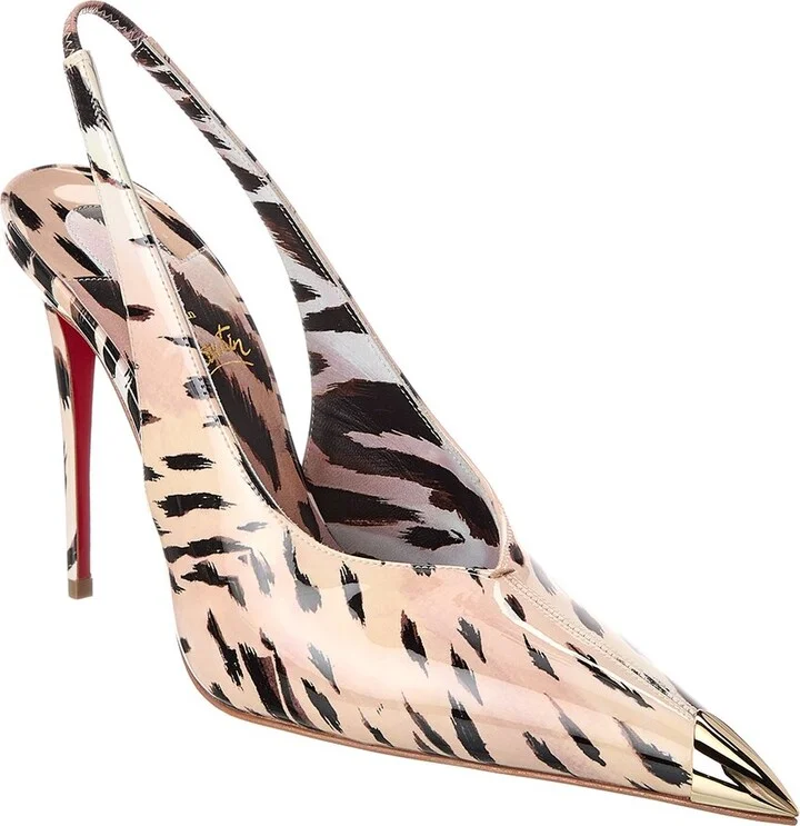 Christian Louboutin Katissima Sling 100 Patent Pump