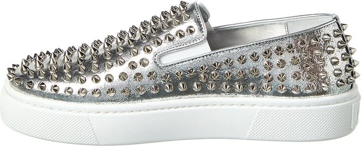 Christian Louboutin Leather Slip-On Sneaker - Image 2
