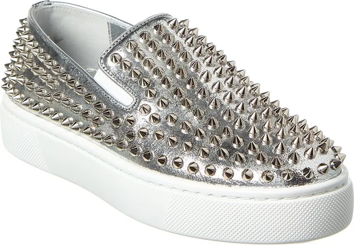 Christian Louboutin Leather Slip-On Sneaker