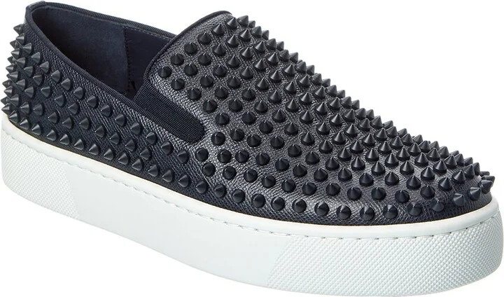 Christian Louboutin Leather Slip-On Sneaker