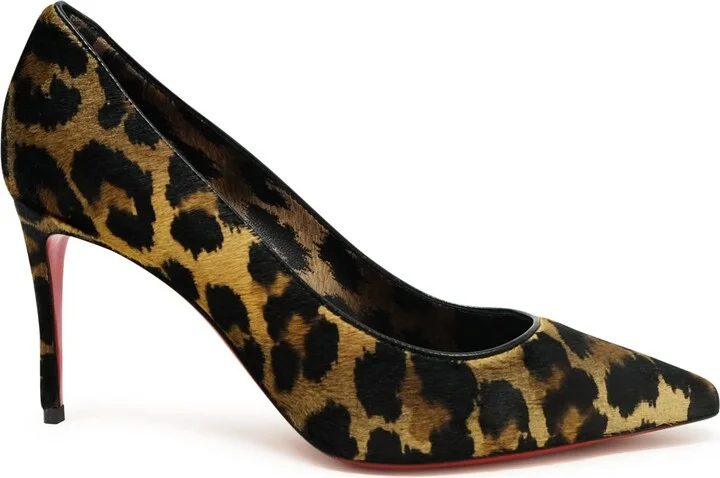 Christian Louboutin Leopard Pony Kitty Kate Pumps