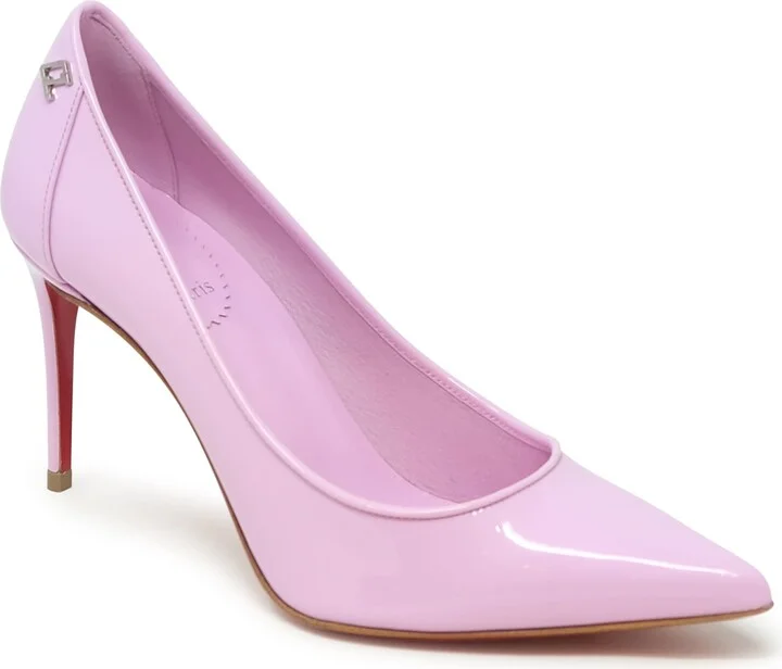 Christian Louboutin Lilac Patent Sporty Kate 85 Pumps - Image 2