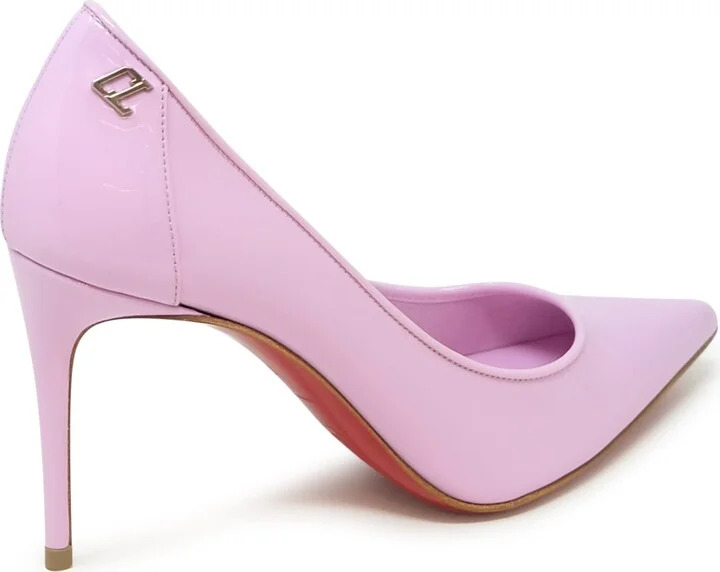 Christian Louboutin Lilac Patent Sporty Kate 85 Pumps - Image 3
